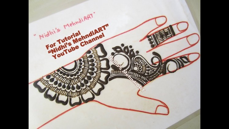Simple Arabic Mehndi Designs Tutorial- DIY Easy Henna Tattoo