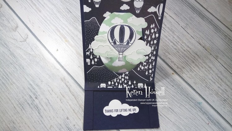 Stampin' Up! Balloon Pull- up card