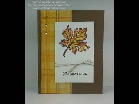 Stampin' Up! Masculine card with fall colors