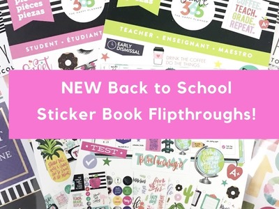 The Happy Planner™ Back to School Sticker Flipthroughs