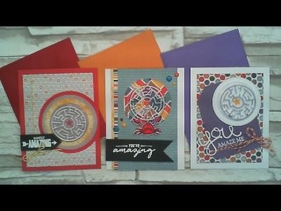Three Amazing Cards. My Favorite Things. MFT A-Maze-Ing Card Kit Add-on's