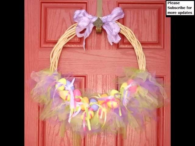 Tulle Easter Wreath | Beautiful Tutu Decor Art Work Picture Collection And Ideas Romance