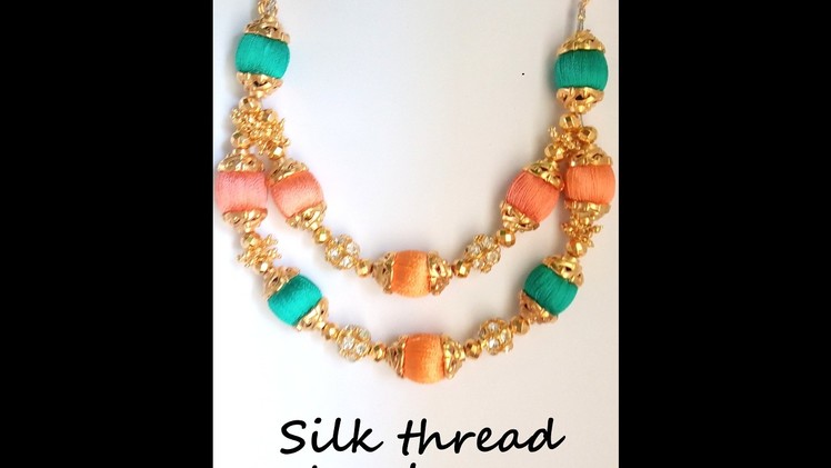Two step Silk thread chain designer stylish and modern design - SSC Arts 107