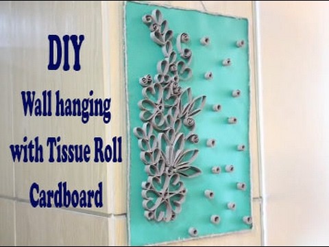 Wall Hanging With Recycled Tissue Rolls: Wall Art