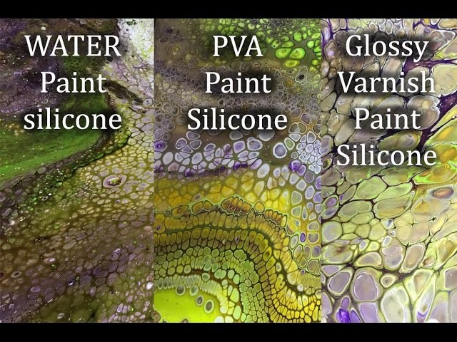 ( 111 ) Acrylic paint with. 1.Water. 2.PVA. 3.Glossy varnish