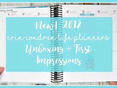 2018 Erin Condren Life Planner Unboxing + First Impressions! | RubyTrev
