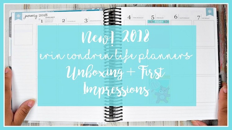 2018 Erin Condren Life Planner Unboxing + First Impressions! | RubyTrev