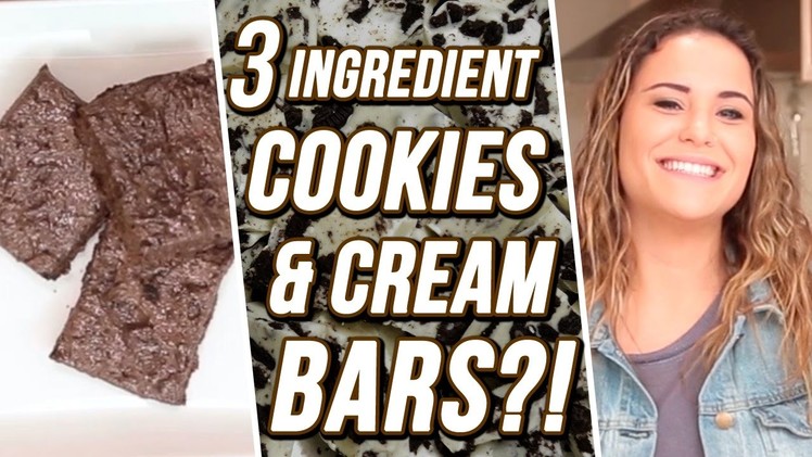 3 Ingredient Cookies & Cream Bars?! | 3 Items Or Less w. Ayydubs