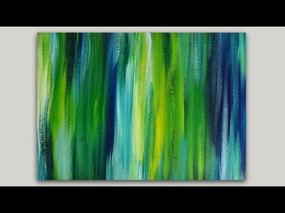 Acrylic Painting Blended Streaks Abstract Painting