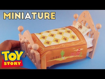 Andy's Bed  (Cowboy Western Theme) - Toy Story Miniature Room Box (1:12)