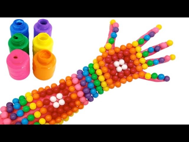 Baby Body Painting for Learn Colors with Hand Painting | Finger Family Song for Children