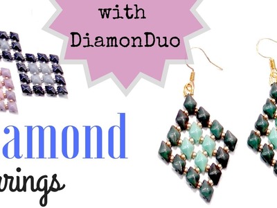 Beading Ideas - Diamond Earrings with Diamonduo