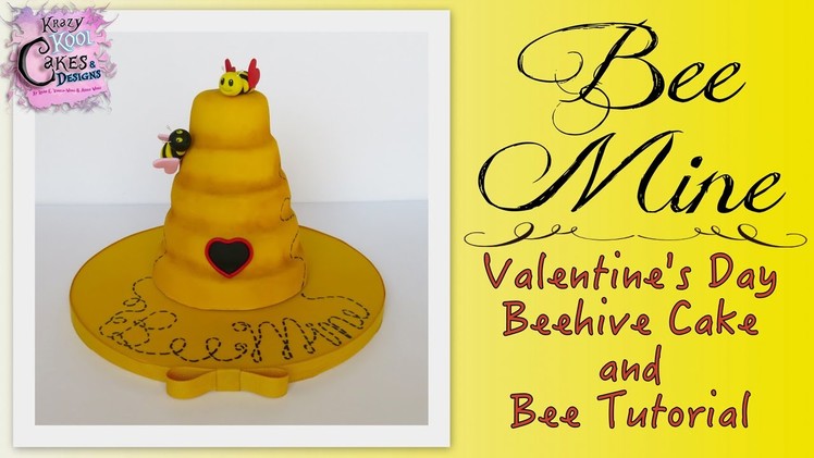 Bee Mine Valentine's Day Cake - EASY HOW TO