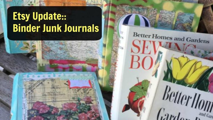 Binder Junk Journals: Etsy Update: Altered Book Video