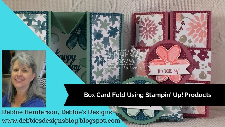 Box Card Fold using Stampin' Up! Products