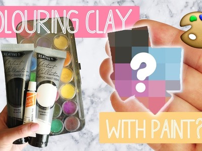 Colouring Polymer Clay With Paint Experiment