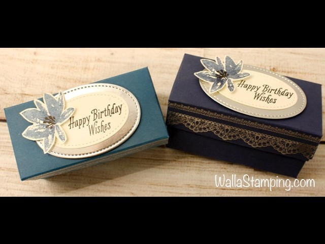 Delicate Details Votive Box with Night of Navy and Silver Embossing