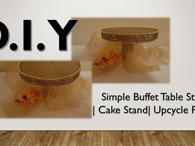 {DIY} HOW TO MAKE A SIMPLE CANDY BUFFET STAND | CAKE STAND | UPCYCLE SUPPLY PROJECT