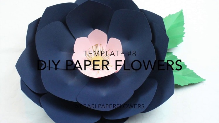 DIY Paper flower | Make with it Me using Template #8