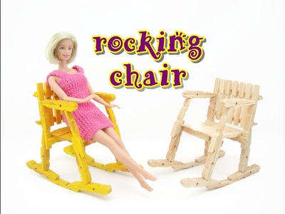 Doll Furniture Tutorial - Wooden Pegs Rocking Chair