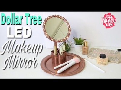 Dollar Tree DIY LED Makeup Vanity Mirror
