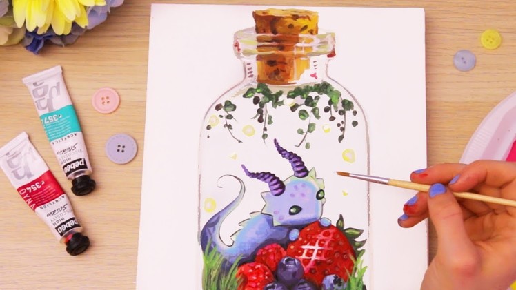 Dragon in a Bottle Painting