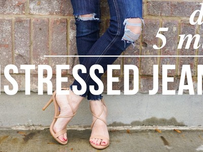 DY 5 minute distressed jeans