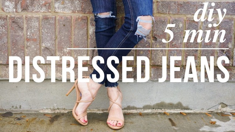 DY 5 minute distressed jeans