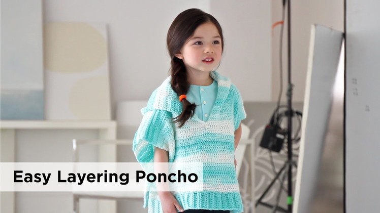 Easy Layering Poncho made with Ice Cream®