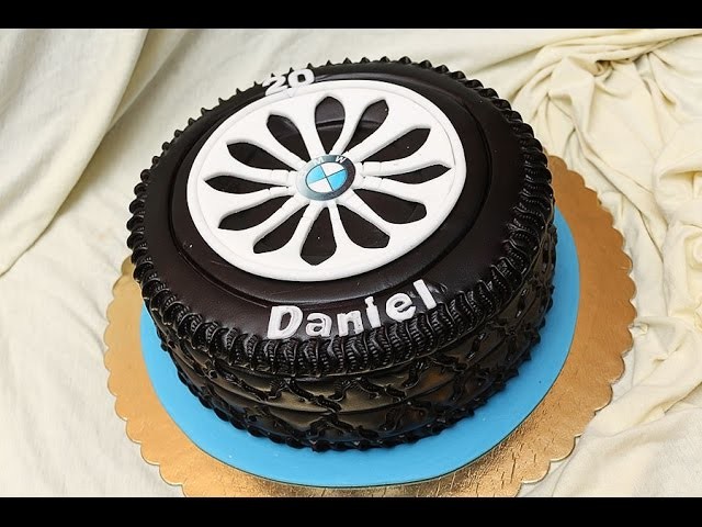 Gumiabroncs torta - How to make a tire cake - cake decorating tutorial