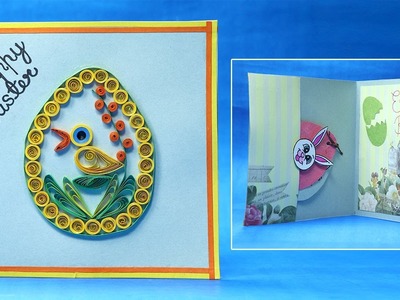 Homemade Easter Cards - Quilling Easter Egg Card Step by Step