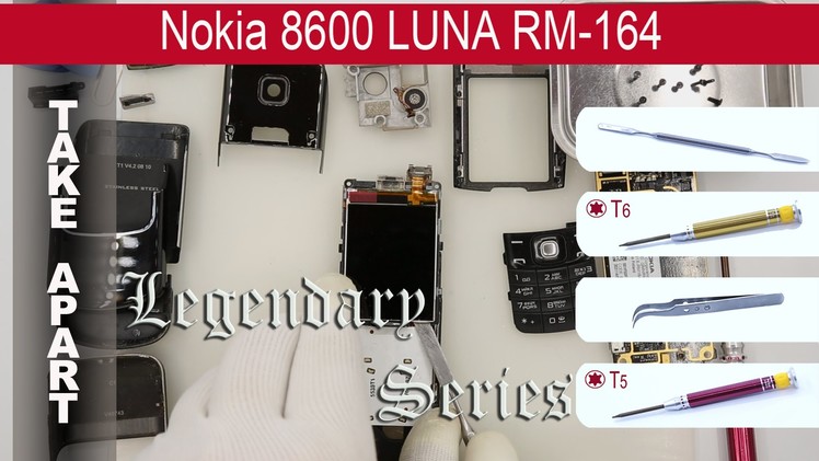???????? How to disassemble ???? Nokia 8600 LUNA RM-164 Take apart, Tutorial
