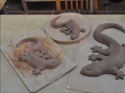 How to make a clay lizard