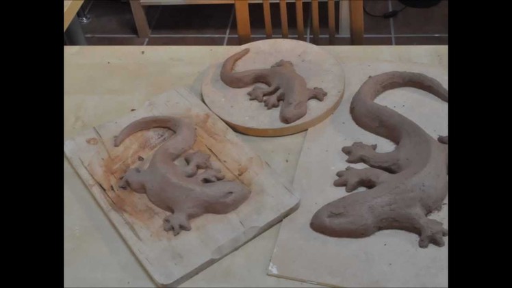 How to make a clay lizard