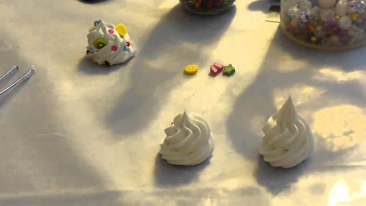 How To Make a Cute Whipped Cream Clay Dollop