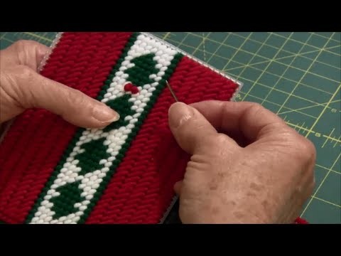 How to Make a French Knot (Plastic Canvas)