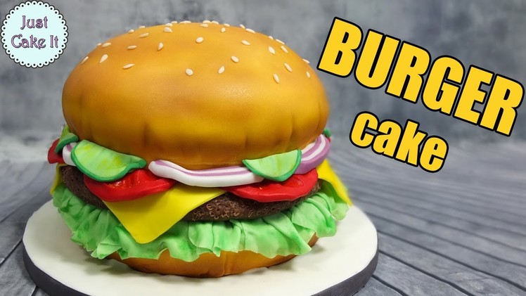 How to make a hamburger cake! EASY WAY - it's all cake inside