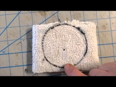 How to make  a mini  3 inch buffing wheel for a  mini  grinder