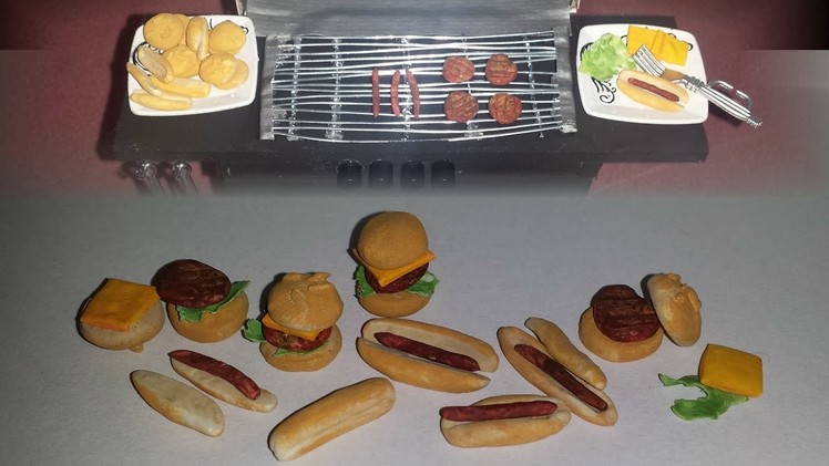 How to make Doll Size Hamburgers and Hot Dogs