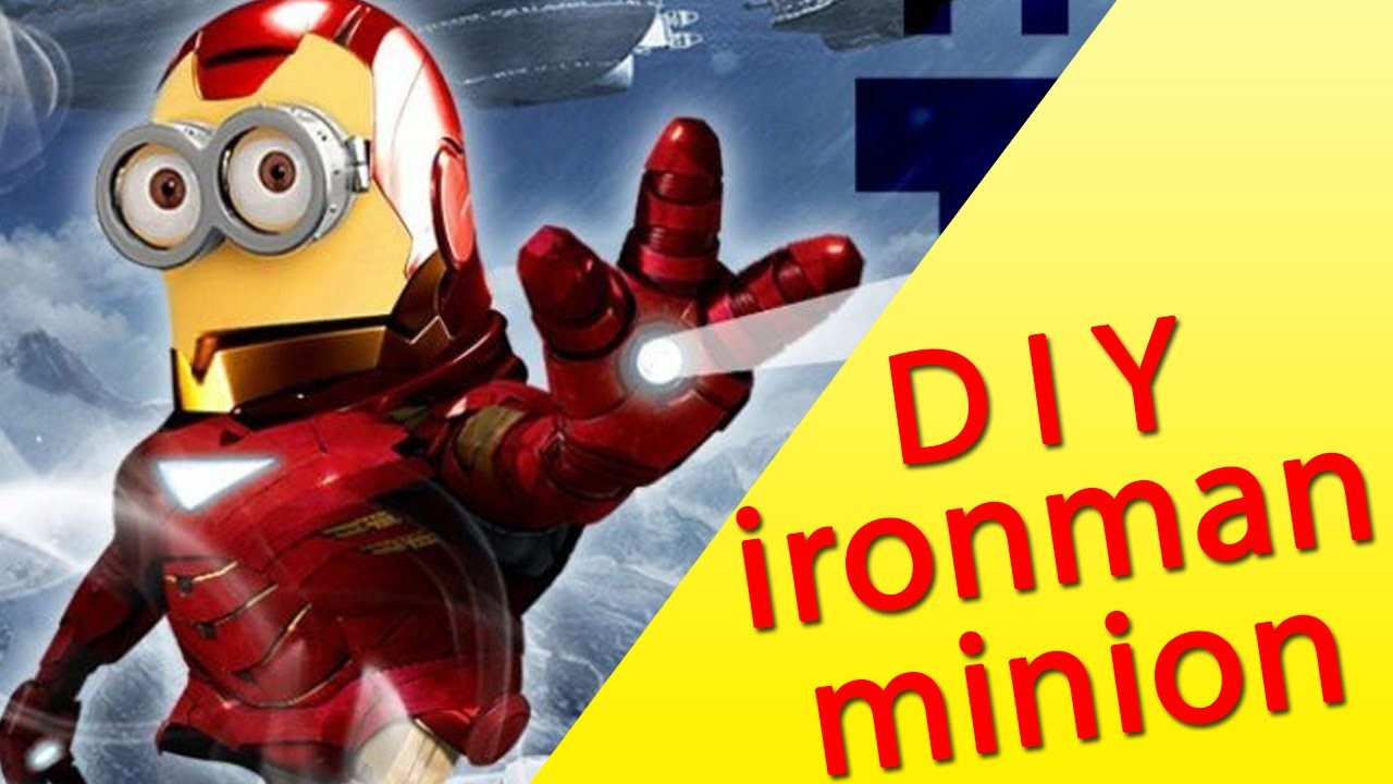 How To Make Iron Minion Playdough Toy - Disney Marvel Superhero Saves The World Toys For Children