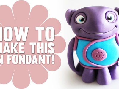 How to Make Oh from Dreamworks Home in Fondant - Cake Decorating Tutorial