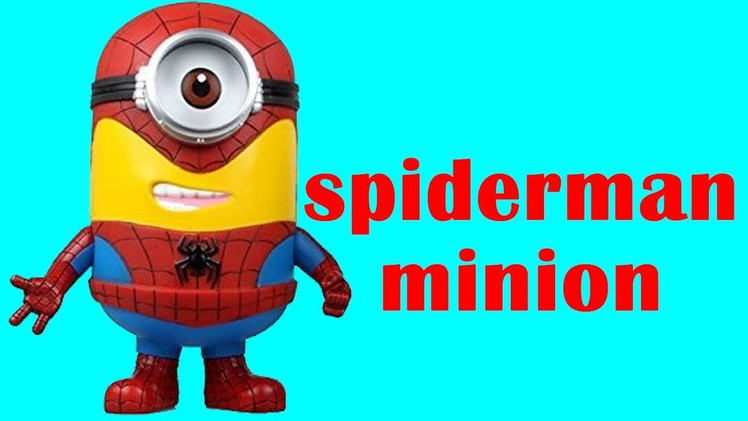 How To Make Spiderman Minion Play Doh Clay - Playdough Disney Marvel Superhero Spider-man