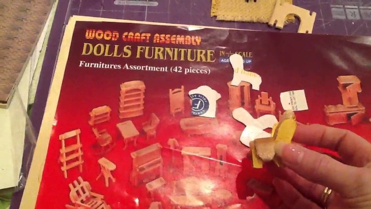 How to make templates from inexpensive dollshouse furniture