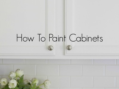 How To Paint Oak Cabinets