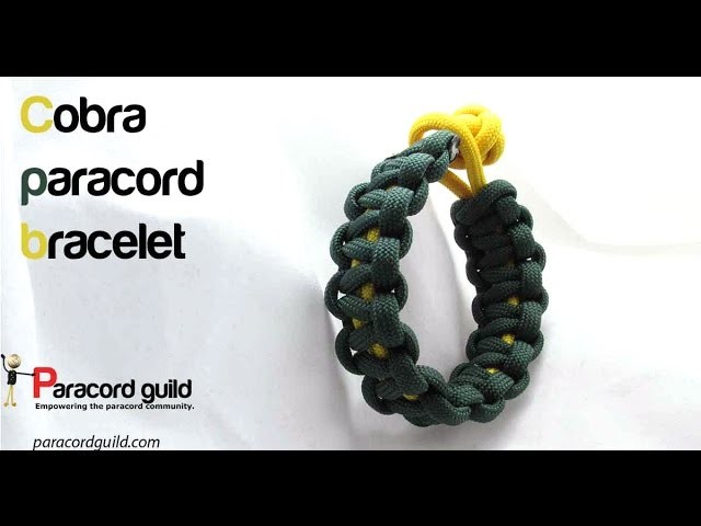 How to tie a cobra knot paracord bracelet