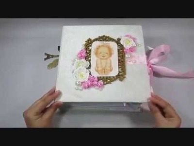 Interactive Baby girl Record Book mini Album