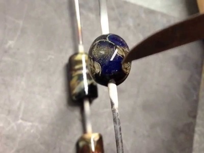 Lampwork Tutorial DEMO BEADS: Silver Foil Reactions on Beads