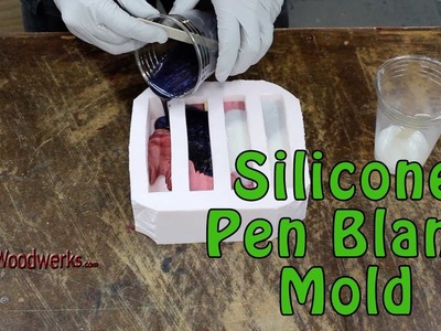 Make A Silicone Pen Blank Mold for Resin Casting | Alumilite High Strength 1