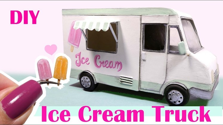 Miniature Ice Cream Truck Tutorial. Dolls.Dollhouse