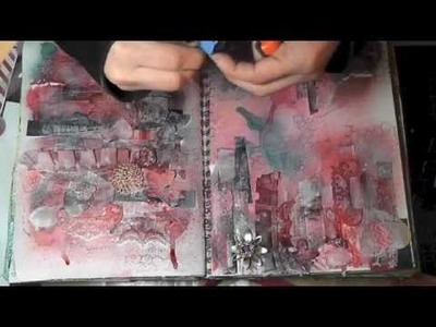 Mixed Media Friday - Art Journal Using your Scraps